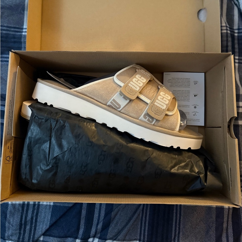 UGG Goldencoast Strap Slides Size 12 NIB - Picture 2 of 5